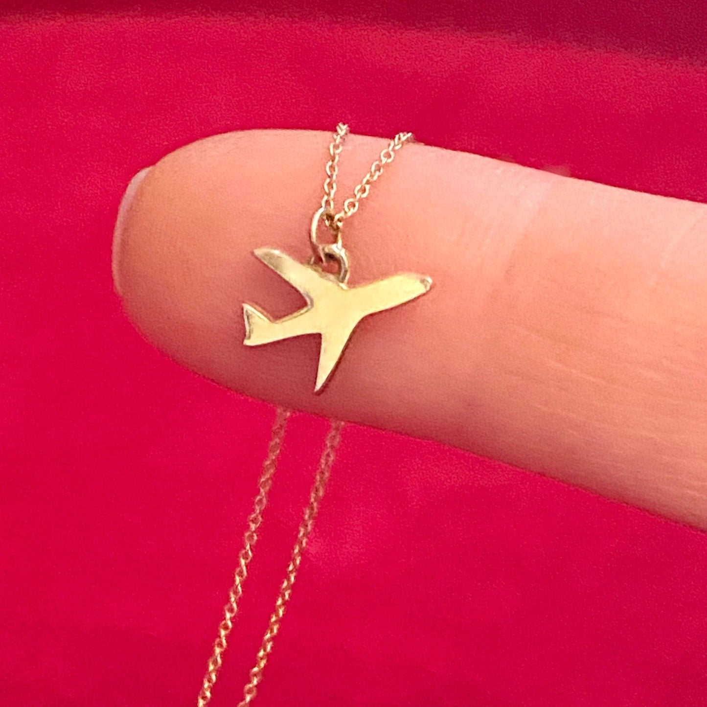 Airplane Necklace in 14k Gold - Mazi New York-jewelry