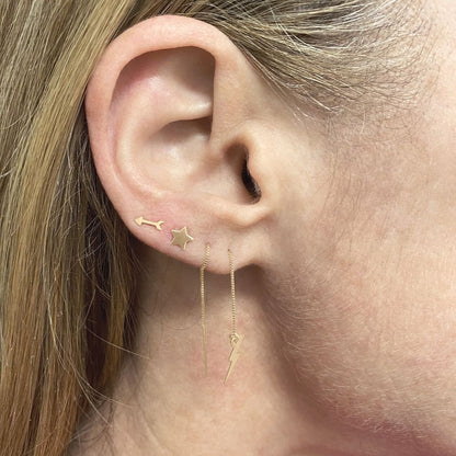 Arrow Earrings in 14k Gold - Mazi New York-jewelry