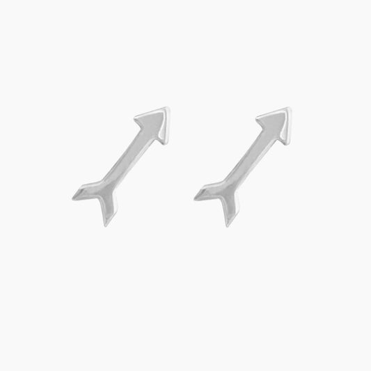 Arrow Earrings in Sterling Silver - Mazi New York-jewelry