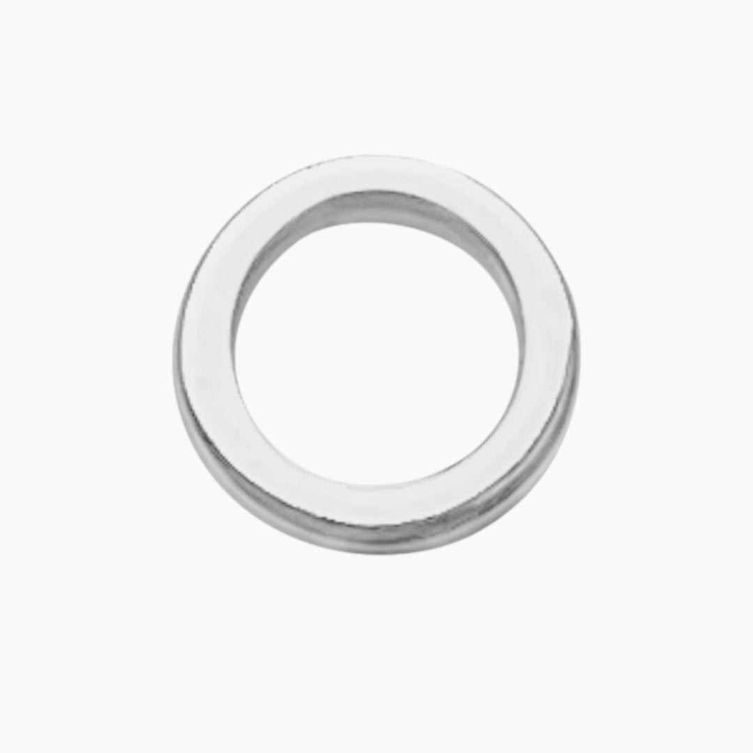 Circle Earring in Sterling Silver (single earring) - Mazi New York-jewelry