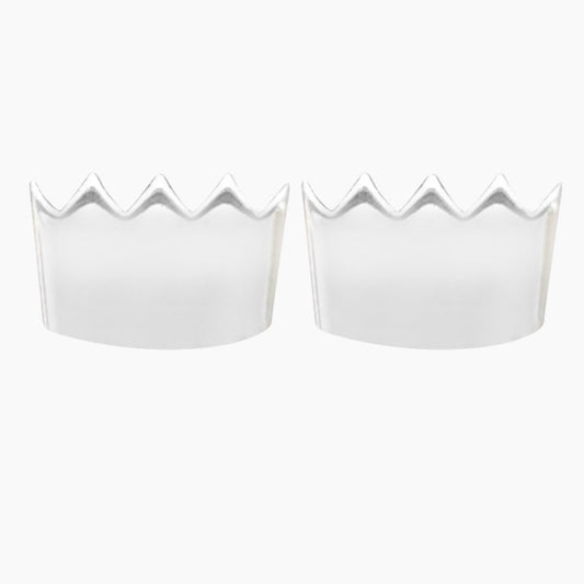 Crown Earrings in Sterling Silver - Mazi New York Jewelry