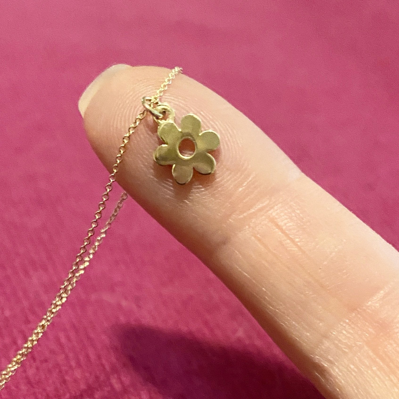 Newest 14k flower charm