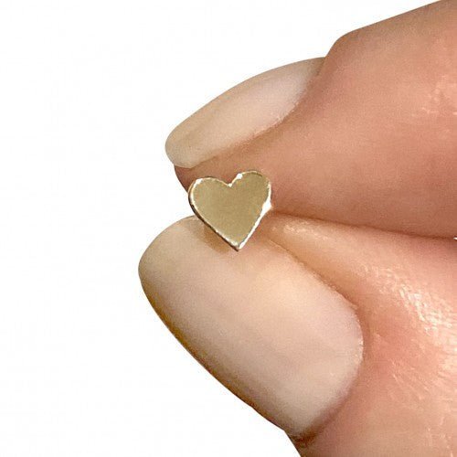 Heart Earring in 14k Gold (single earring) - Mazi New York-jewelry