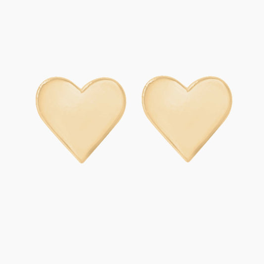 Heart Earrings in 14k Gold - Mazi New York-jewelry