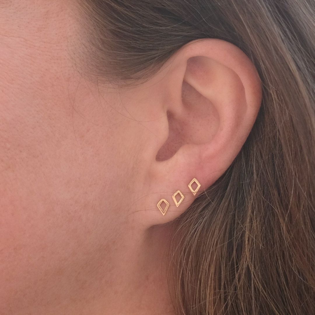 Kite Earring in 14k Gold (single earring) - Mazi New York-jewelry