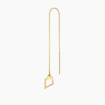 Kite Threader Earring in 14k Gold (single earring) - Mazi New York - jewelry