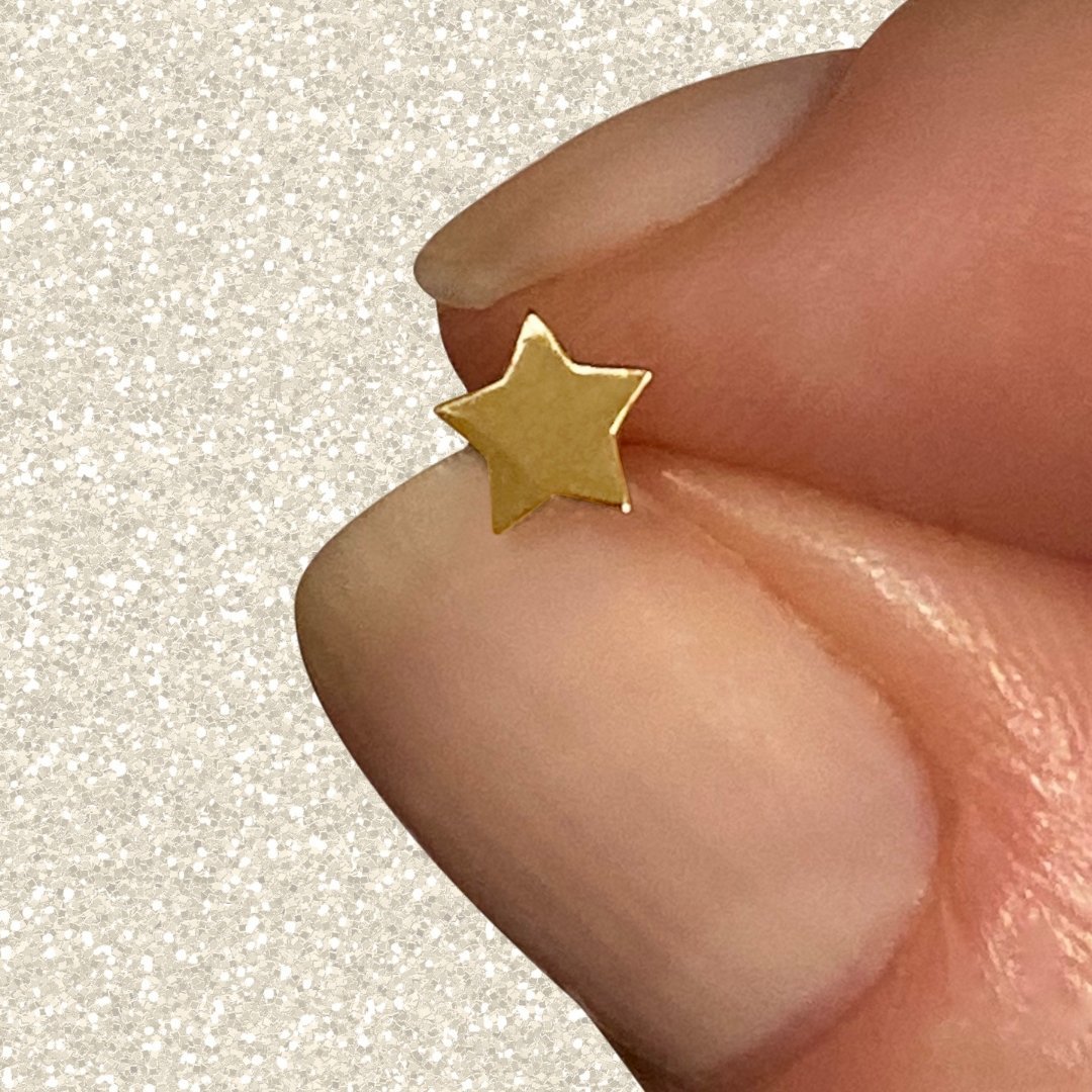 Star Earrings in 14k Gold - Mazi New York-jewelry