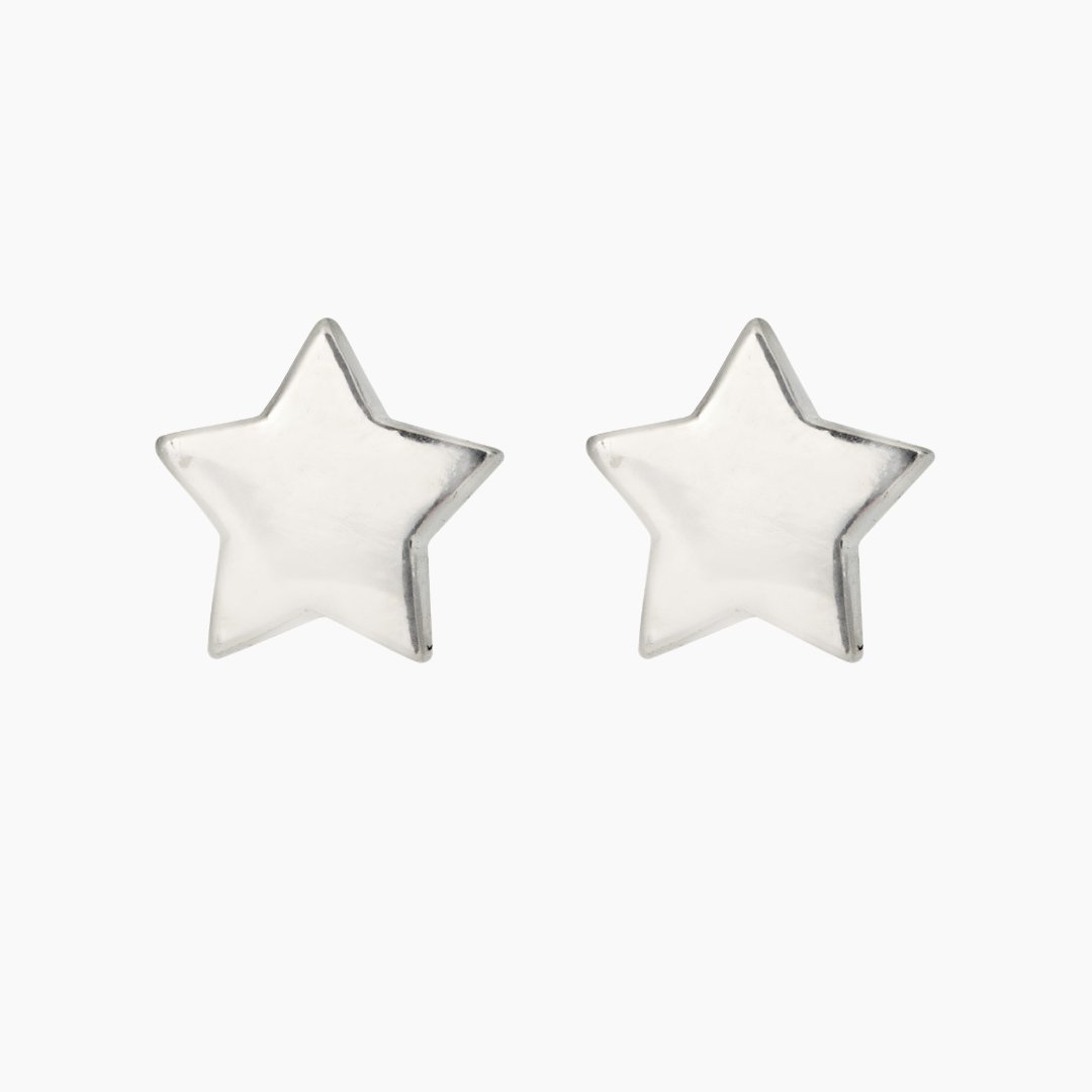Star Earrings in Sterling Silver - Mazi New York-jewelry
