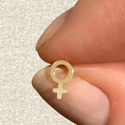 Venus Earring in 14k Gold (single earring) - Mazi New York-jewelry