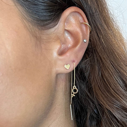 Venus Threader Earrings in 14k Gold - Mazi New York-jewelry